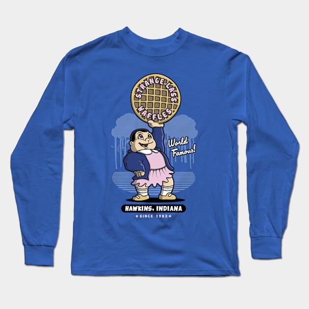 Strange Lass Waffles Long Sleeve T-Shirt by Olipop